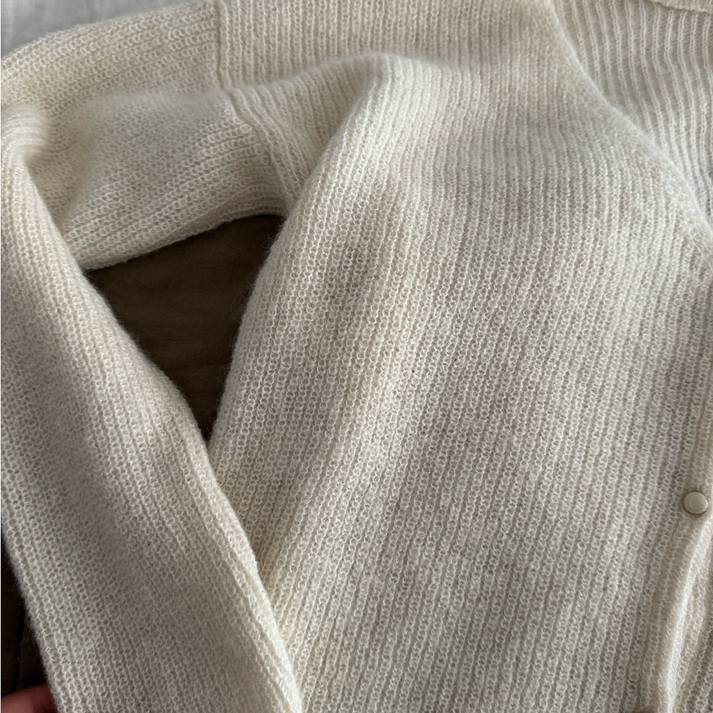 Sezane Ecru Barry Cardigan Sz M NWOT - Picture 8 of 15